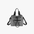 Tone Solid Gathered Bucket Carry Pouch with Dual Carry Fixtures and Front Zip Slip