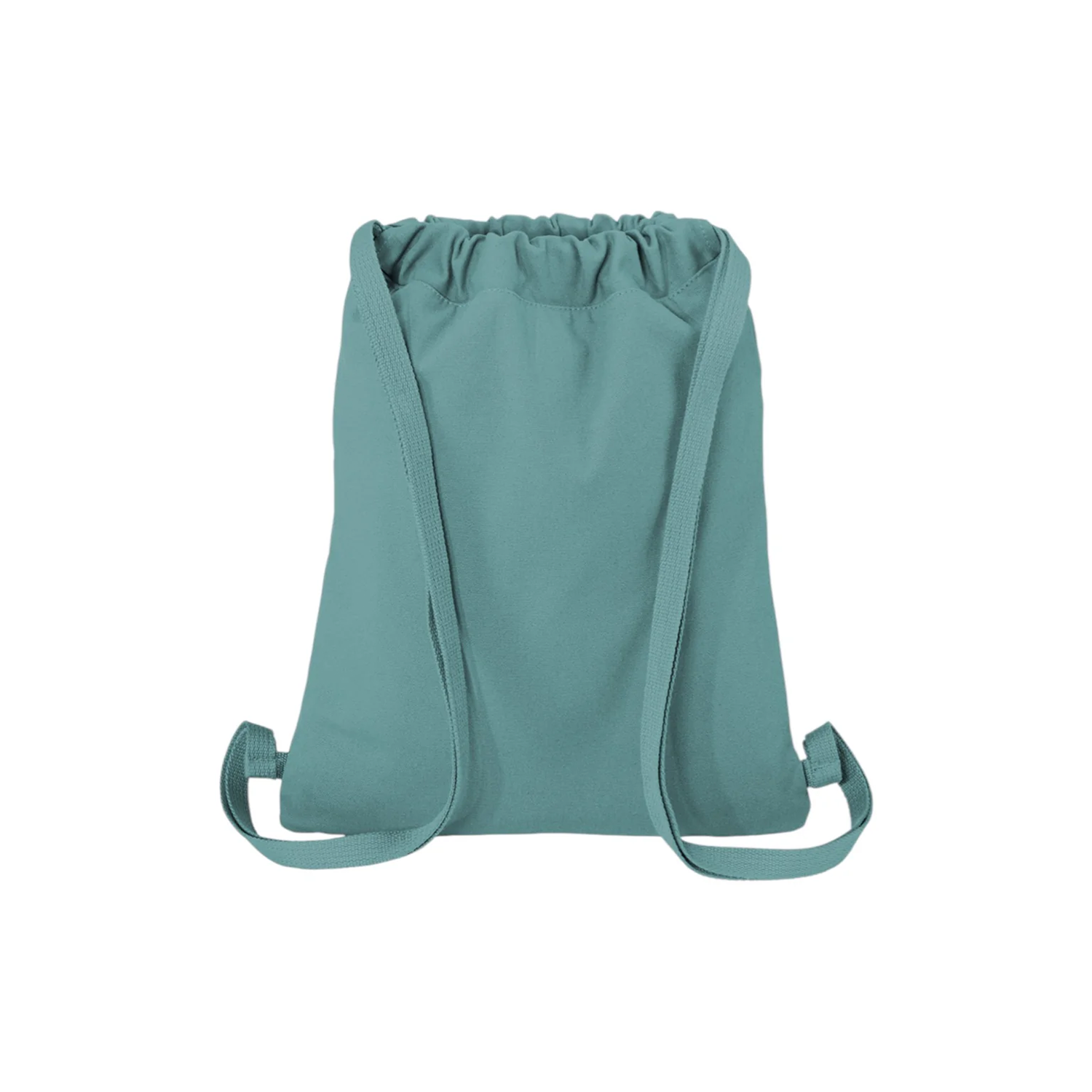 Multi Tone Gathered Top Drawstring Day Sack with Front Zip Compartment