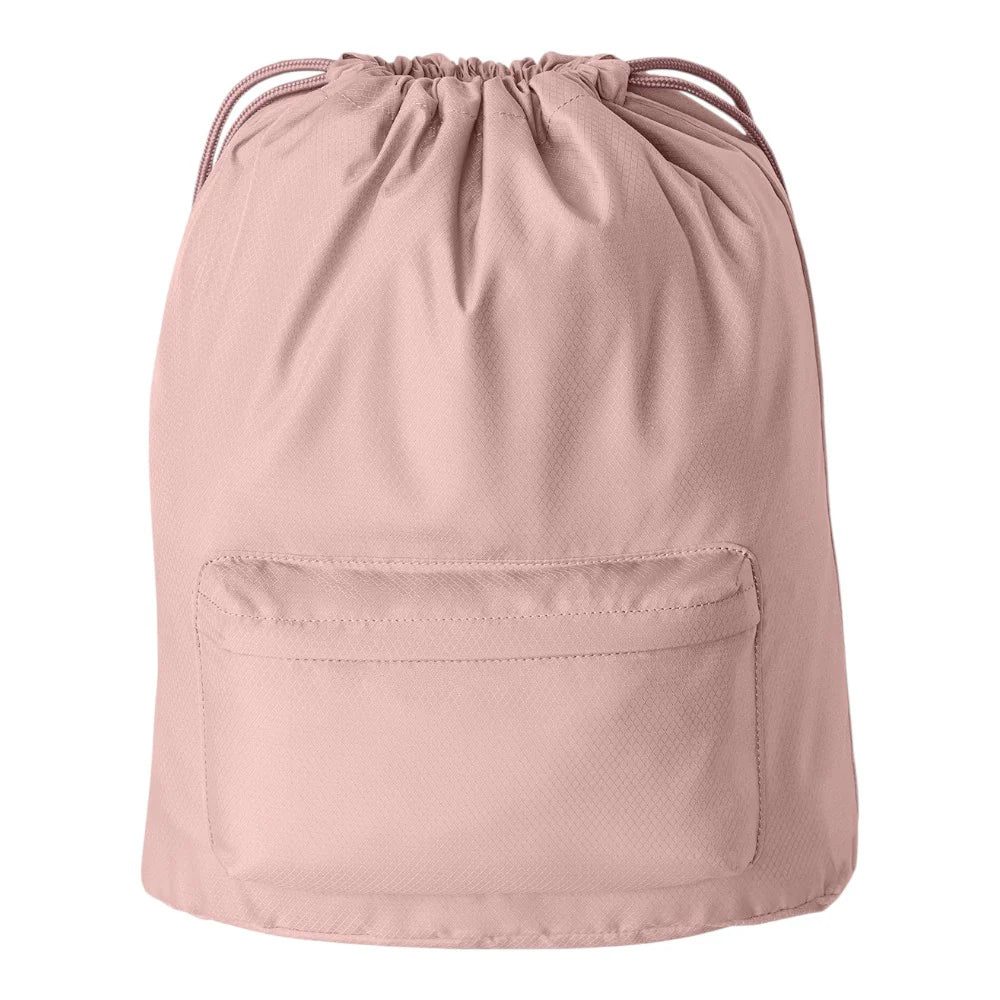 Gathered-Top Leisure Sack with External Front Pouch